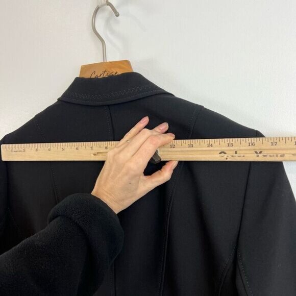 Vintage Taifun Collection Women’s US 10 Black Classic 2 Button Suit Jacket Blaze - Picture 8 of 15